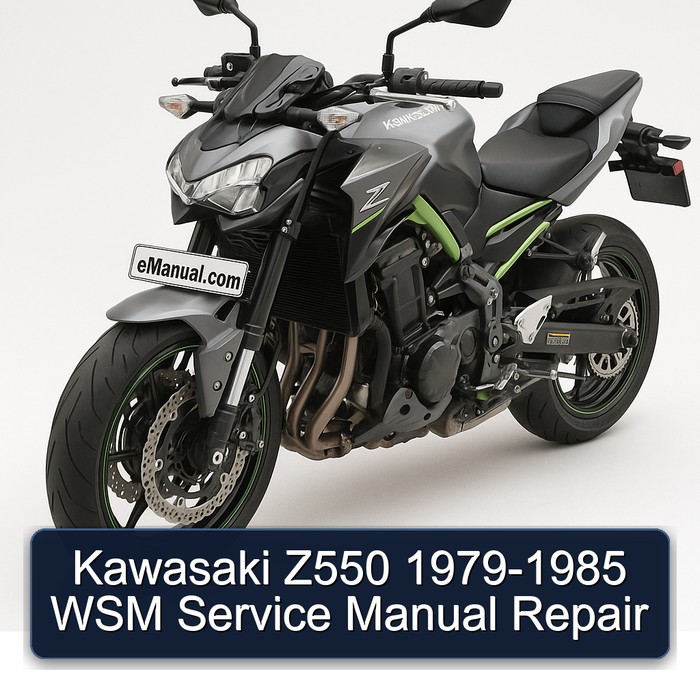 Kawasaki Z550 1979-1985 WSM Service Manual Repair