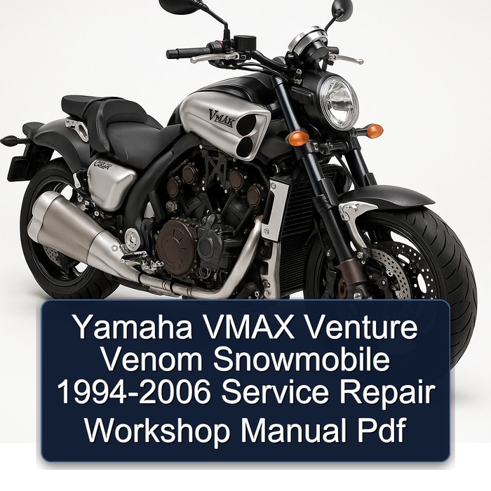 Yamaha VMAX Venture Venom Snowmobile 1994-2006 Service Repair Workshop Manual  Pdf