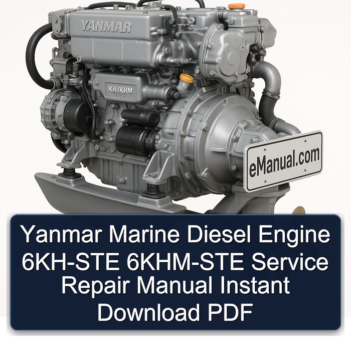 Yanmar Marine Diesel Engine 6KH-STE 6KHM-STE Service Repair Manual Instant Download PDF