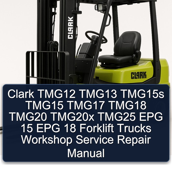 Manual de Servicio y Reparación de Carretillas Elevadoras Clark TMG