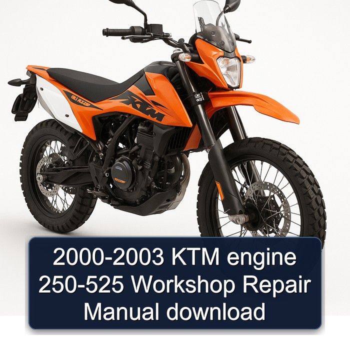2000-2003 KTM engine 250-525 Workshop Repair Manual download