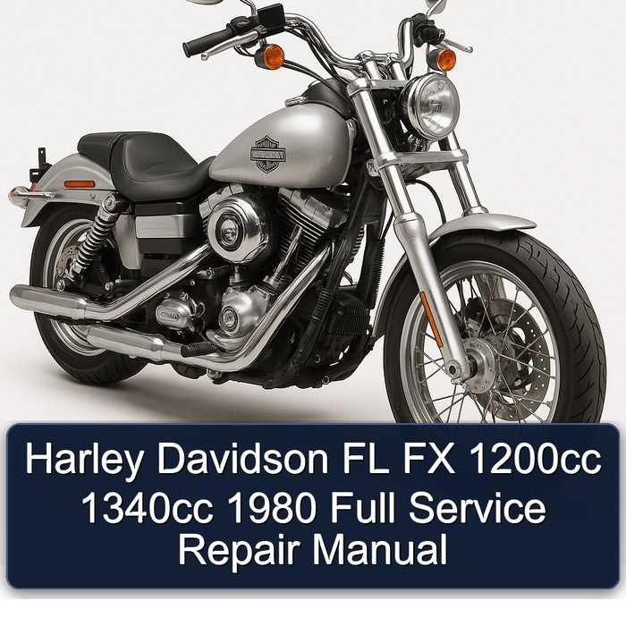Harley Davidson FL FX 1200cc 1340cc 1980 Full Manual de servicio y reparación