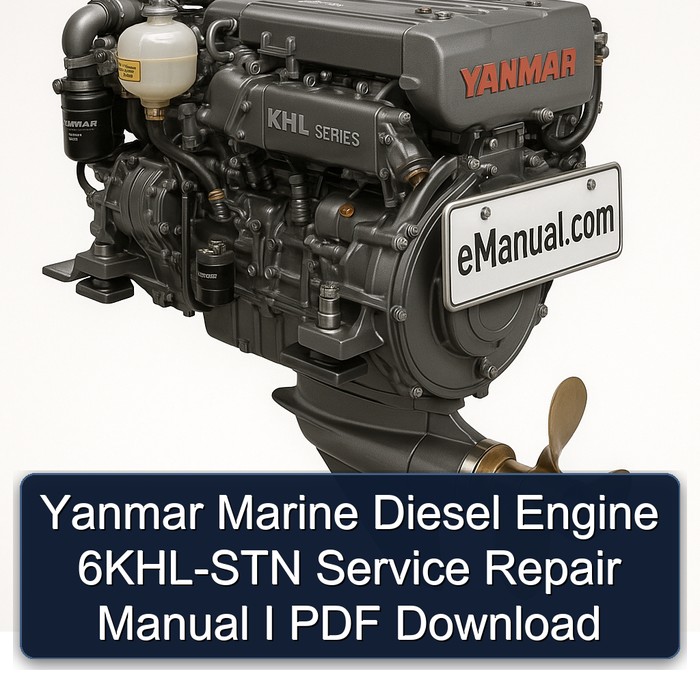 Yanmar Marine Diesel Engine 6KHL-STN Manual de servicio y reparación I PDF Download