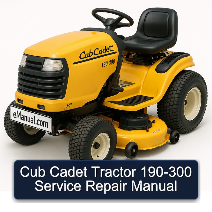 Cub Cadet Tractor 190-300 Workshop Service Repair Manual PDF Download