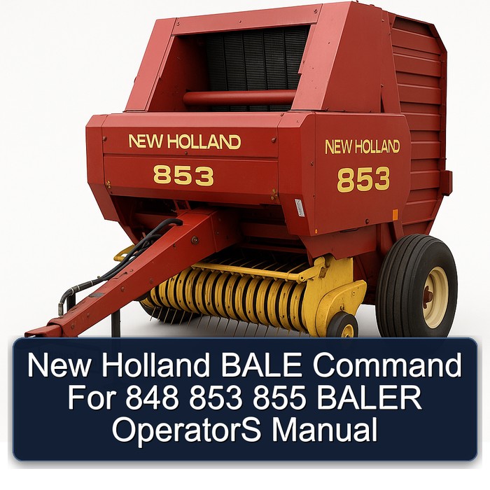 New Holland BALE Command For 848 853 855 BALER OperatorS Manual
