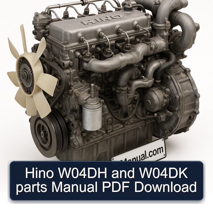 Hino W04DH and W04DK parts Manual PDF Download