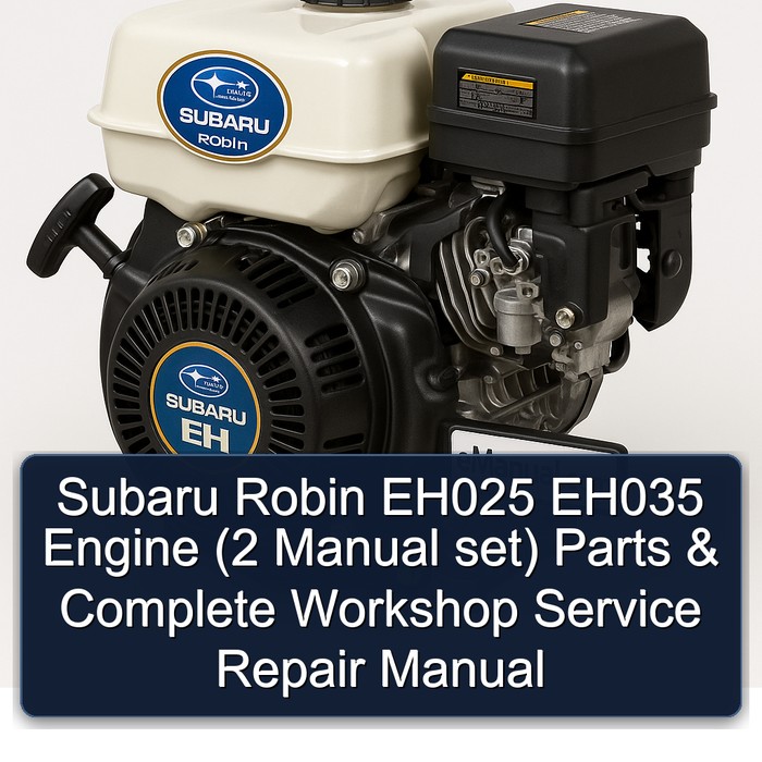 Subaru Robin EH025 EH035 Engine (2 Manual set) Parts & Complete Workshop Service Repair Manual 