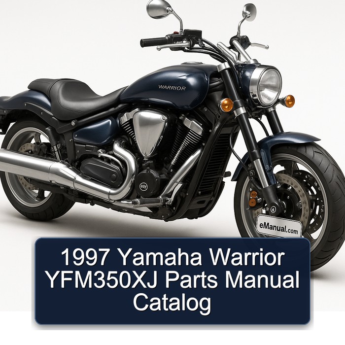 1997 Yamaha Warrior YFM350XJ Parts Manual Catalog 