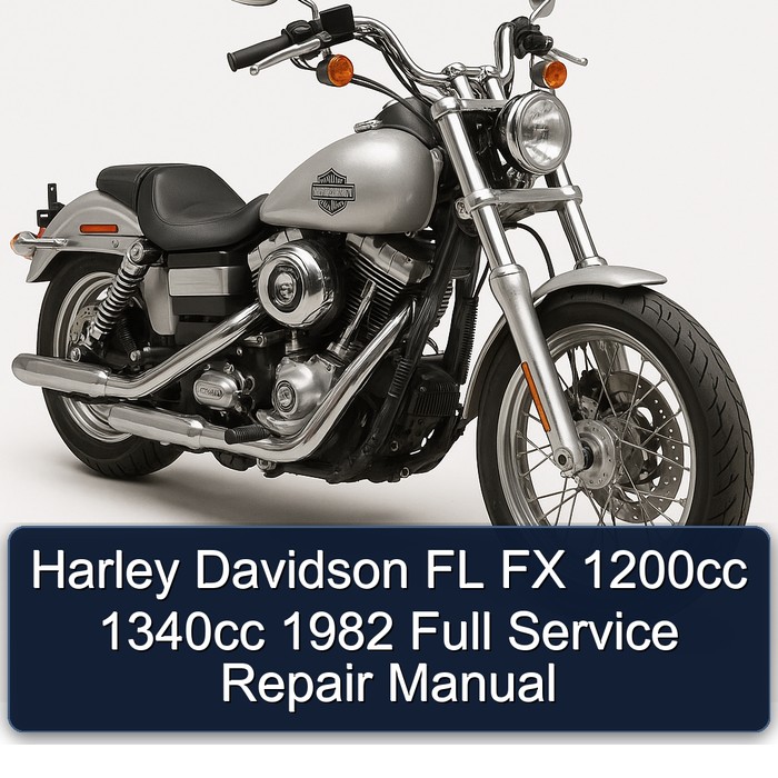 Harley Davidson FL FX 1200cc 1340cc 1982 Full Manual de servicio y reparación