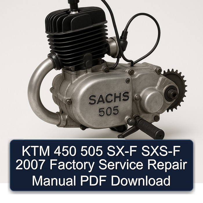 Manual de Servicio y Reparación KTM 450 505 SX-F SXS-F 2007 (PDF)