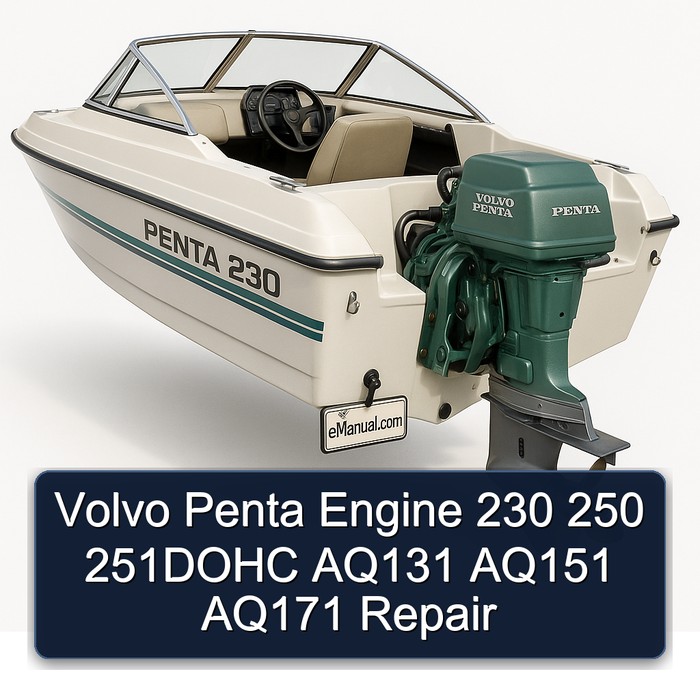 Volvo Penta Engine 230 250 251DOHC AQ131 AQ151 AQ171 Repair