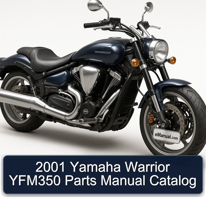 2001 Yamaha Warrior YFM350 Parts Manual Catalog 