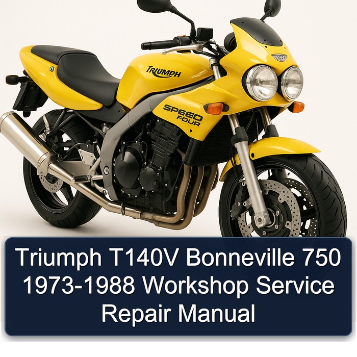 Triumph T140V Bonneville 750 1973-1988 Workshop Manual de servicio y reparación