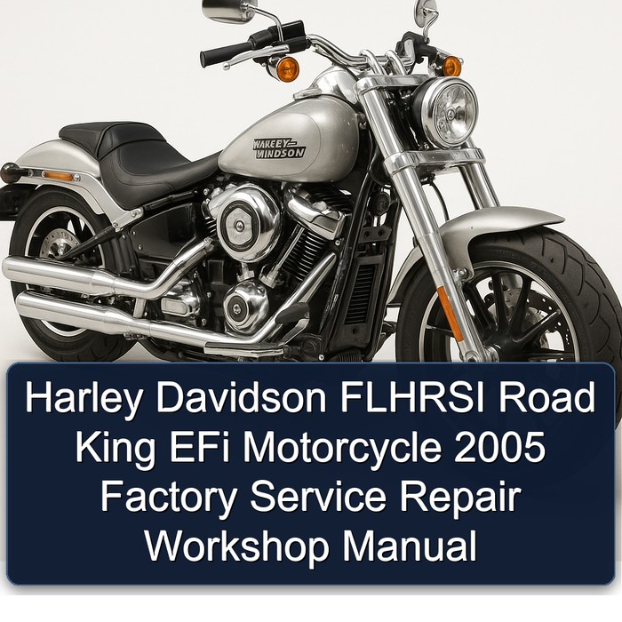 Harley Davidson FLHRSI Road King EFi Motorcycle 2005 Factory Service Repair Workshop Manual