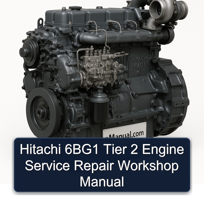 Hitachi 6BG1 Tier 2 Engine Service Repair Workshop Manual 