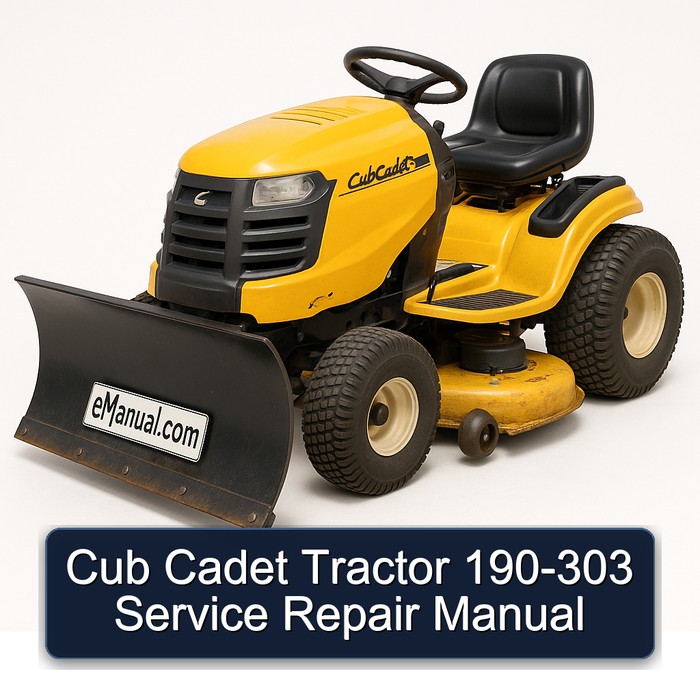 Cub Cadet Tractor 190-303 Workshop Service Repair Manual PDF Download