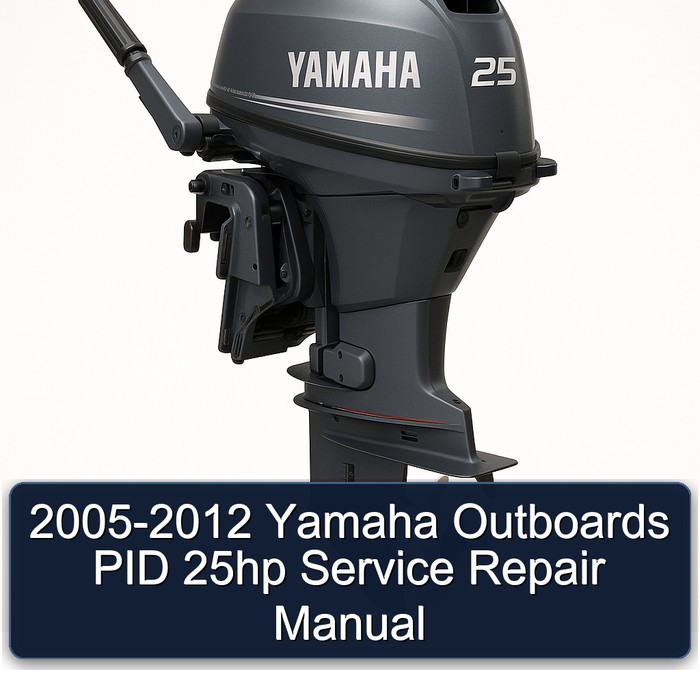 2005-2012 Yamaha Outboards PID 25hp Manual de servicio y reparación
