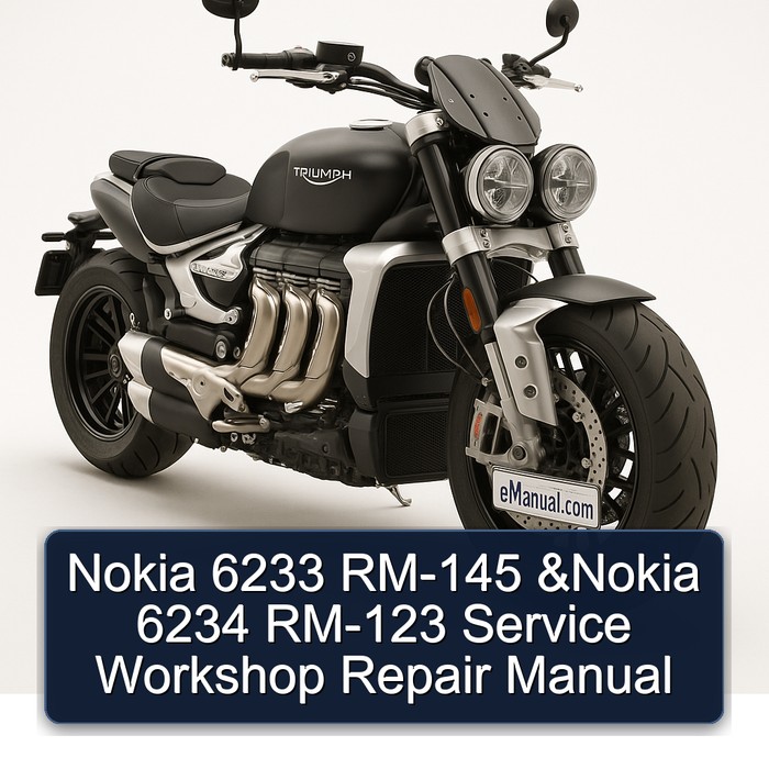 Nokia 6233 RM-145 &Nokia 6234 RM-123 Service Workshop Repair Manual