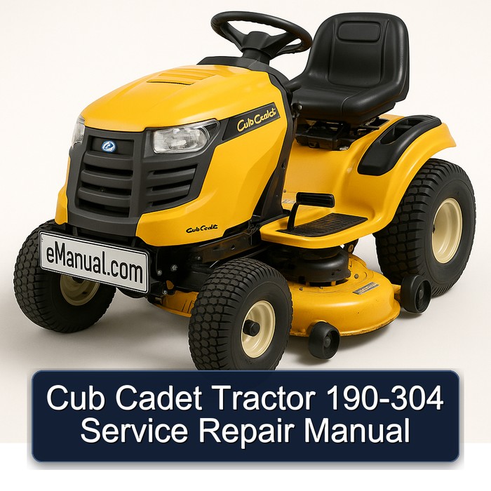 Cub Cadet Tractor 190-304 Workshop Service Repair Manual PDF Download