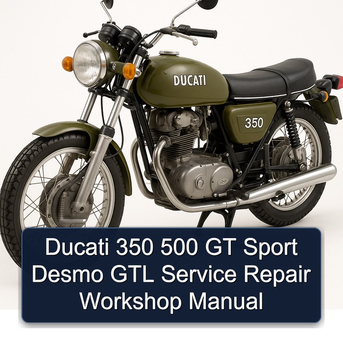 Ducati 350 500 GT Sport Desmo GTL Service Repair Workshop Manual