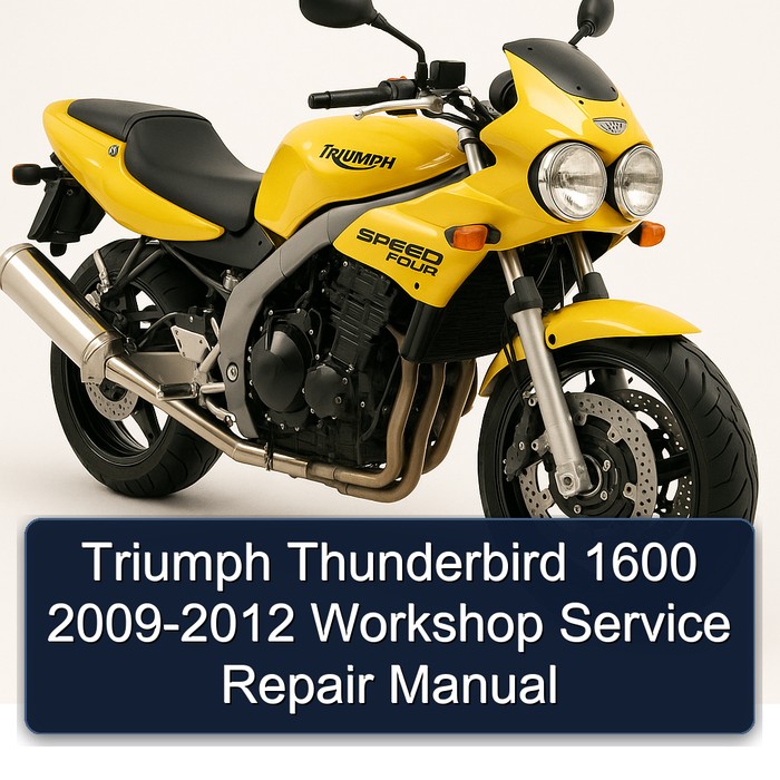 Triumph Thunderbird 1600 2009-2012 Workshop Manual de servicio y reparación