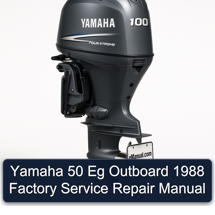 Yamaha 50 Eg Outboard 1988 Factory Service Repair Manual 