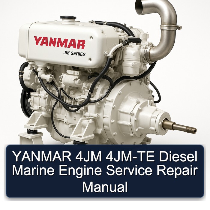 YANMAR 4JM 4JM-TE Diesel Marine Engine Manual de servicio y reparación