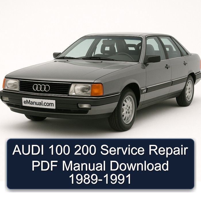 AUDI 100 200 Service Repair PDF Manual Download 1989-1991