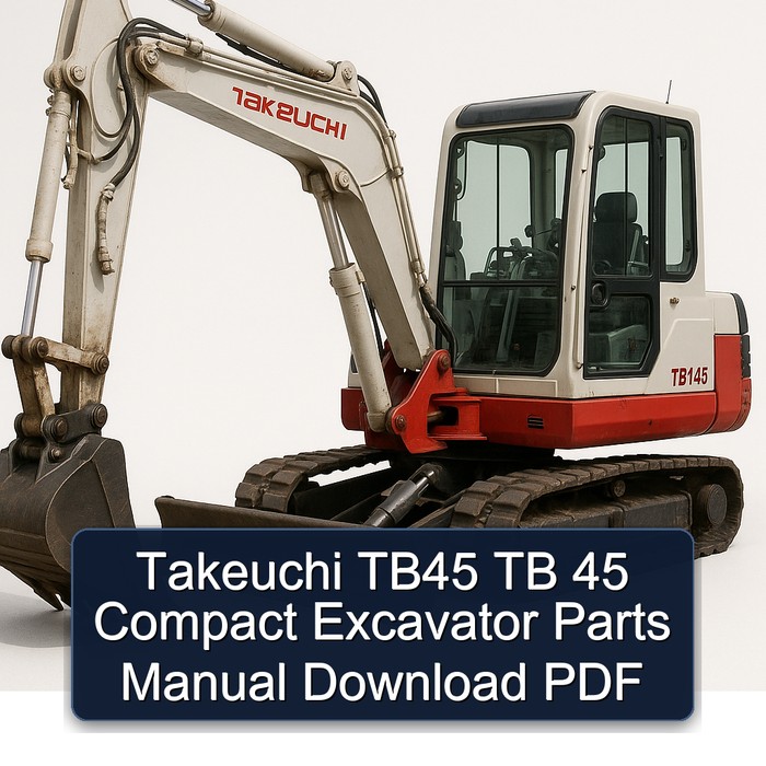 Takeuchi TB45 TB 45 Compact Excavator Parts Manual Download PDF