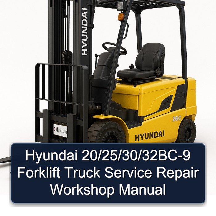 Manual de Servicio y Reparación para Montacargas Hyundai 20/25/30/32BC-9