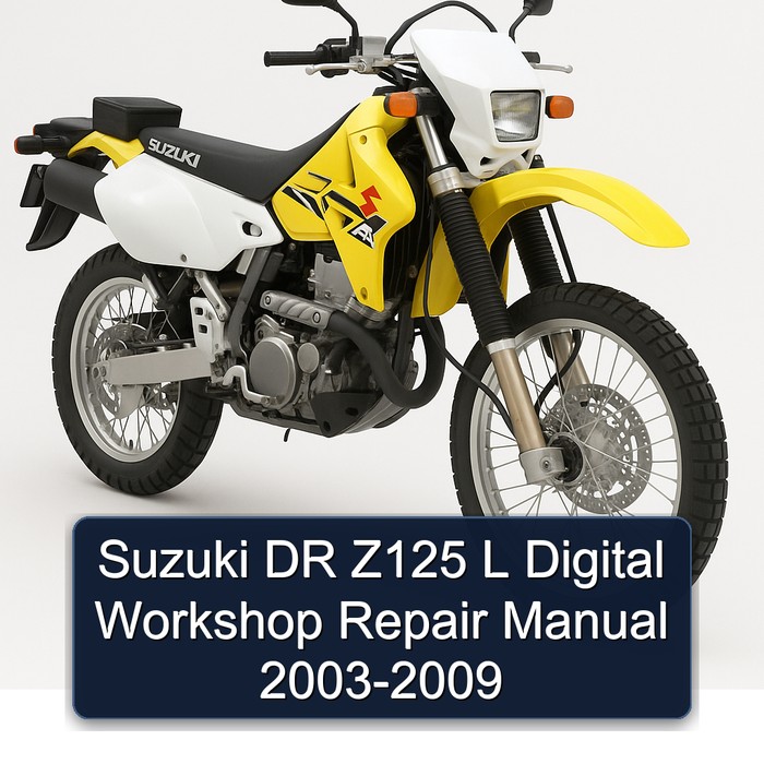 Suzuki DR Z125 L Digital Workshop Repair Manual 2003-2009