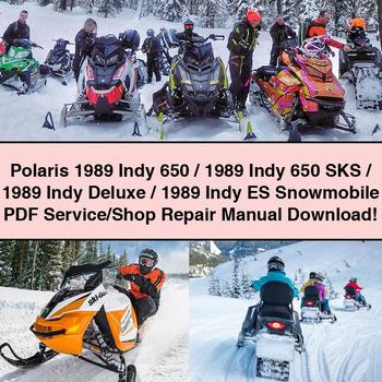 Polaris 1989 Indy 650/1989 Indy 650 SKS/1989 Indy Deluxe/1989 Indy ES Snowmobile Service/Shop Repair Manual