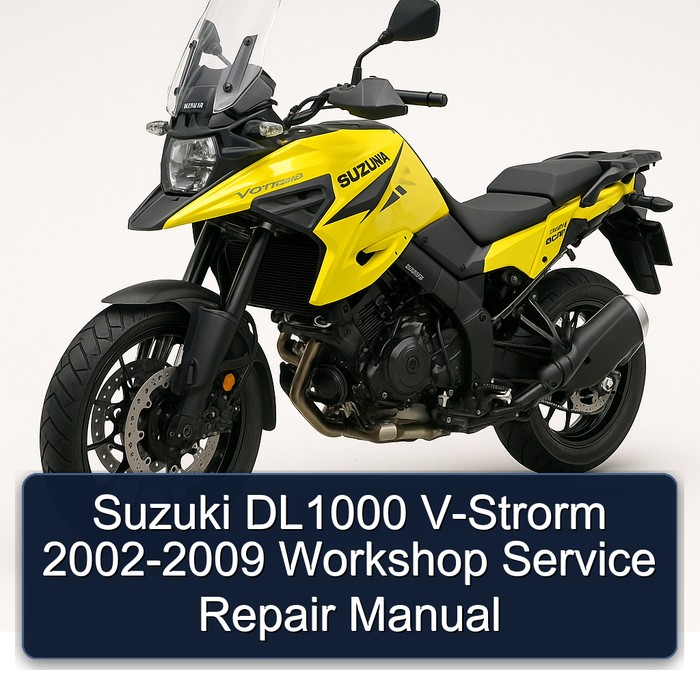 Suzuki DL1000 V-Strorm 2002-2009 Workshop Manual de servicio y reparación