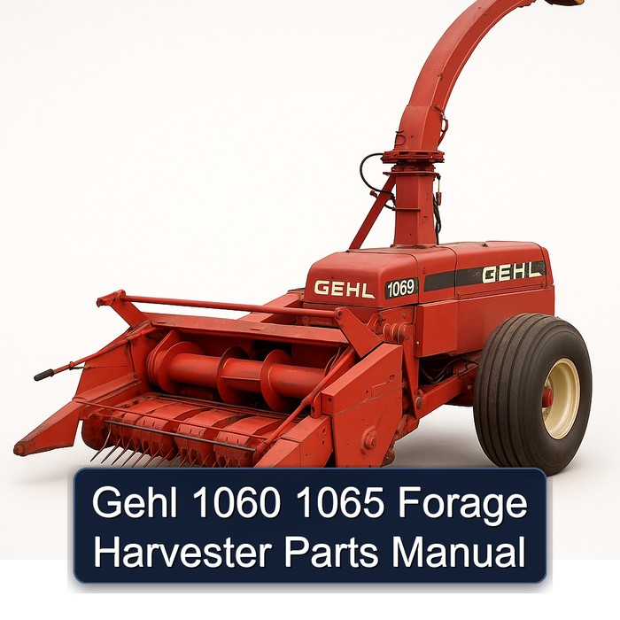 Gehl 1060 1065 Forage Harvester Parts Catalog PDF Download