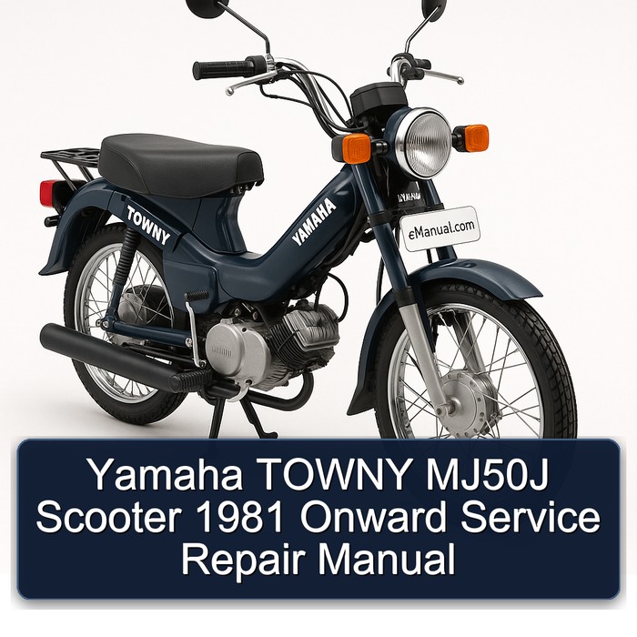 Yamaha TOWNY MJ50J Scooter 1981 Onward Service Repair Manual