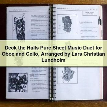 Deck the Halls Pure Sheet Music Duet for Oboe and Cello Arranged by Lars Christian Lundholm PDF Download