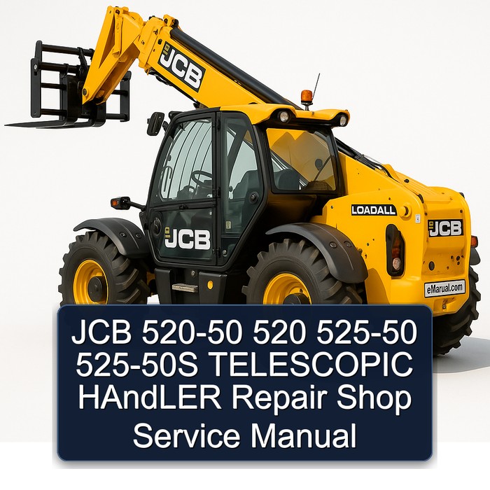 JCB 520-50 520 525-50 525-50S TELESCOPIC HAndLER Repair Shop Service Manual 