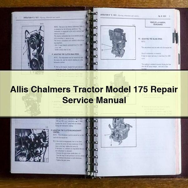 Reparaturanleitung für Allis Chalmers Traktor Modell 175