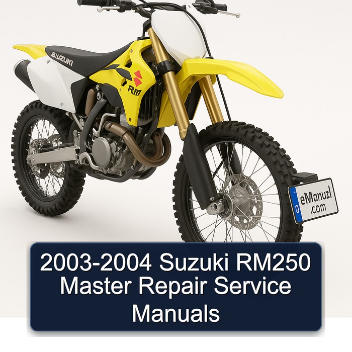 2003-2004 Suzuki RM250 Master Repair Service Manuals