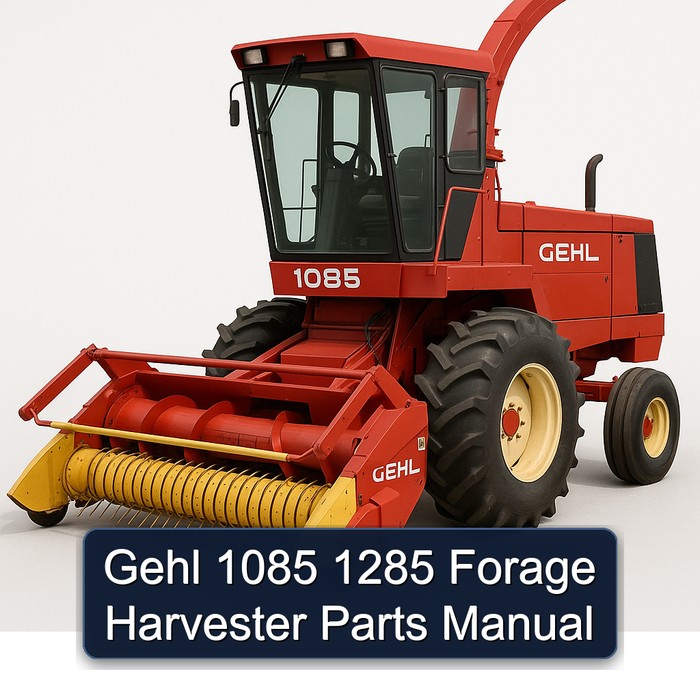 Gehl 1085 1285 Forage Harvester Parts Manual