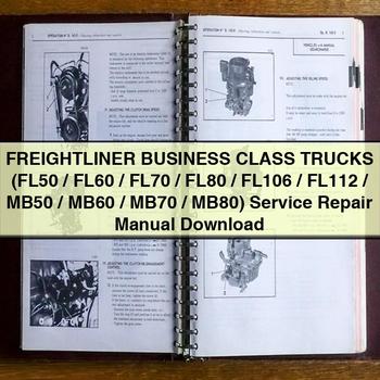 Freightliner Business Class Trucks (FL50/FL60/FL70/FL80/FL106/FL112/MB50/MB60/MB70/MB80) Workshop Service Repair Manual PDF Download