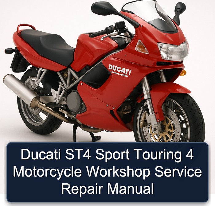 Ducati ST4 Sport Touring 4 Motorcycle Workshop Manual de servicio y reparación