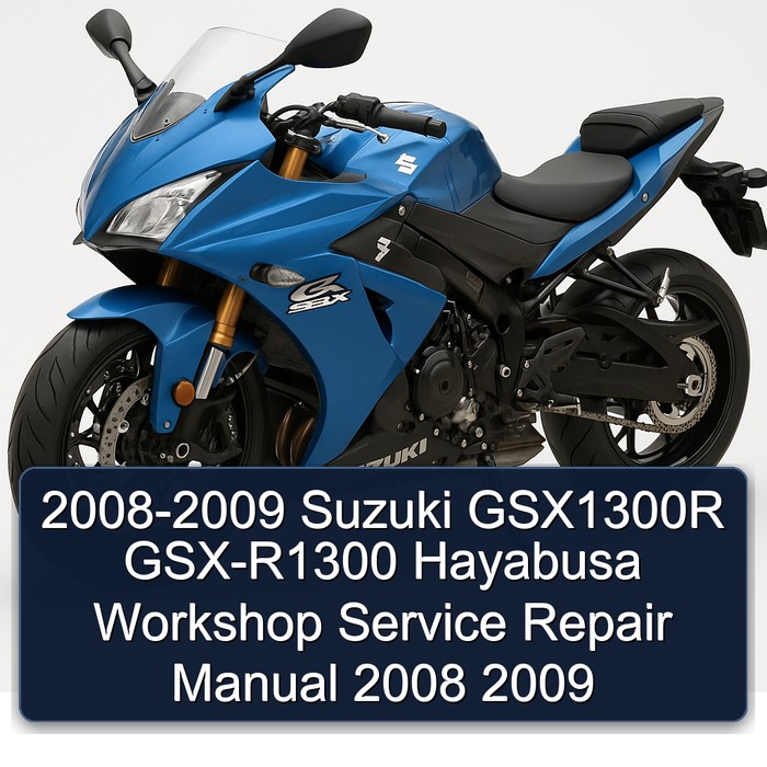 2008-2009 Suzuki GSX1300R GSX-R1300 Hayabusa Workshop Manual de servicio y reparación 2008 2009