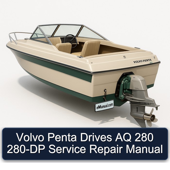 Volvo Penta Drives AQ 280 280-DP Service Repair Manual