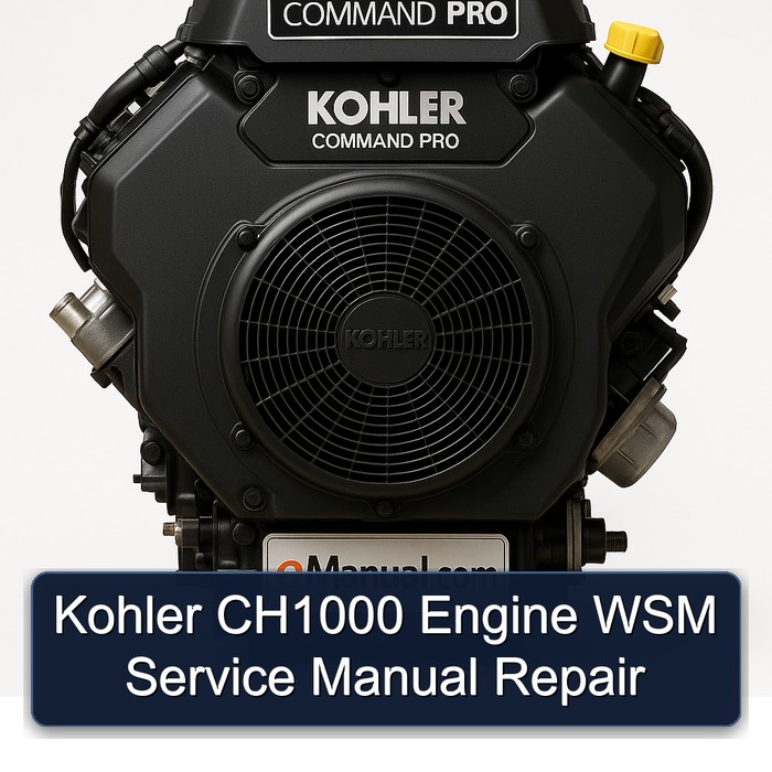 Kohler CH1000 Engine WSM Service Manual Repair