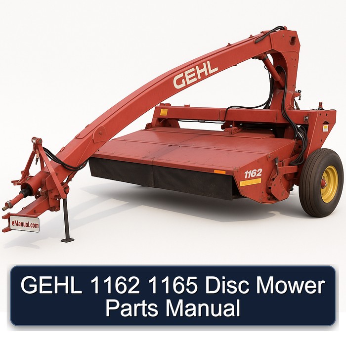 Gehl 1162 1165 Disc Mower Parts Catalog PDF Download