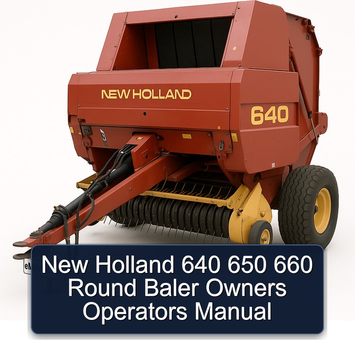New Holland 640 650 660 Round Baler Owners Operators Manual