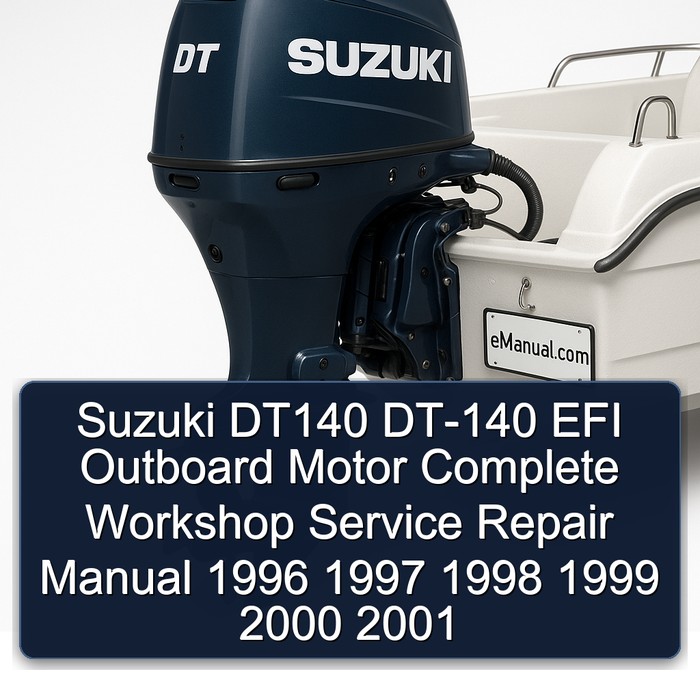 Suzuki DT140 DT-140 EFI Outboard Motor Manual completo de servicio y reparación del taller 1996 1997 1998 1999 2000 2001