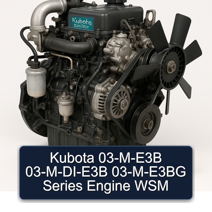 Kubota 03-M-E3B 03-M-DI-E3B 03-M-E3BG Series Engine WSM