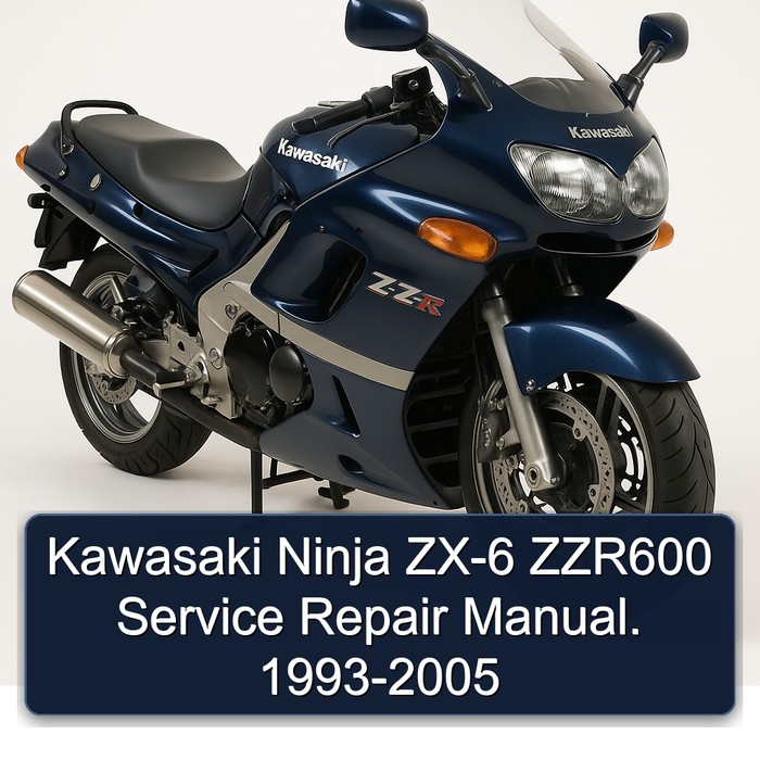 Kawasaki Ninja ZX-6 ZZR600 Service Repair Manual. 1993-2005